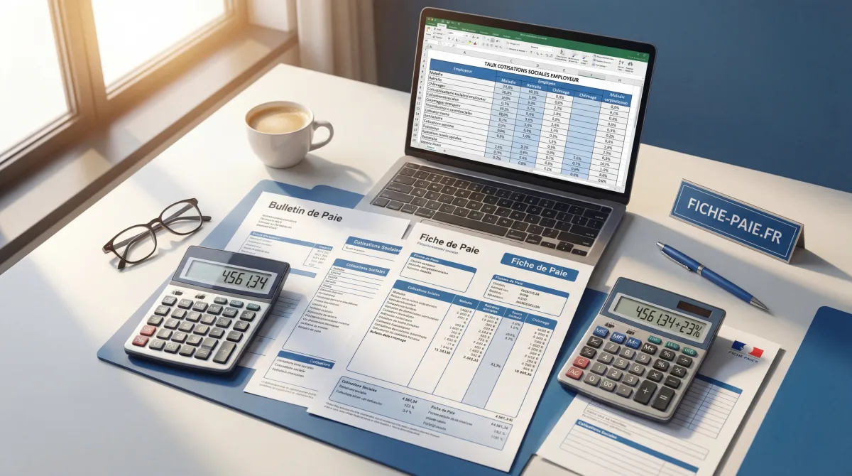 Charges sociales employeur 2026 : taux, tableau complet et calcul