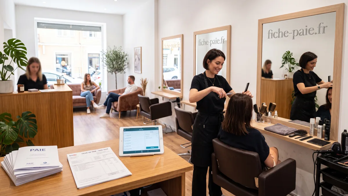 Convention collective coiffure 2026 (IDCC 2596) : grille de salaires, primes et fiche de paie