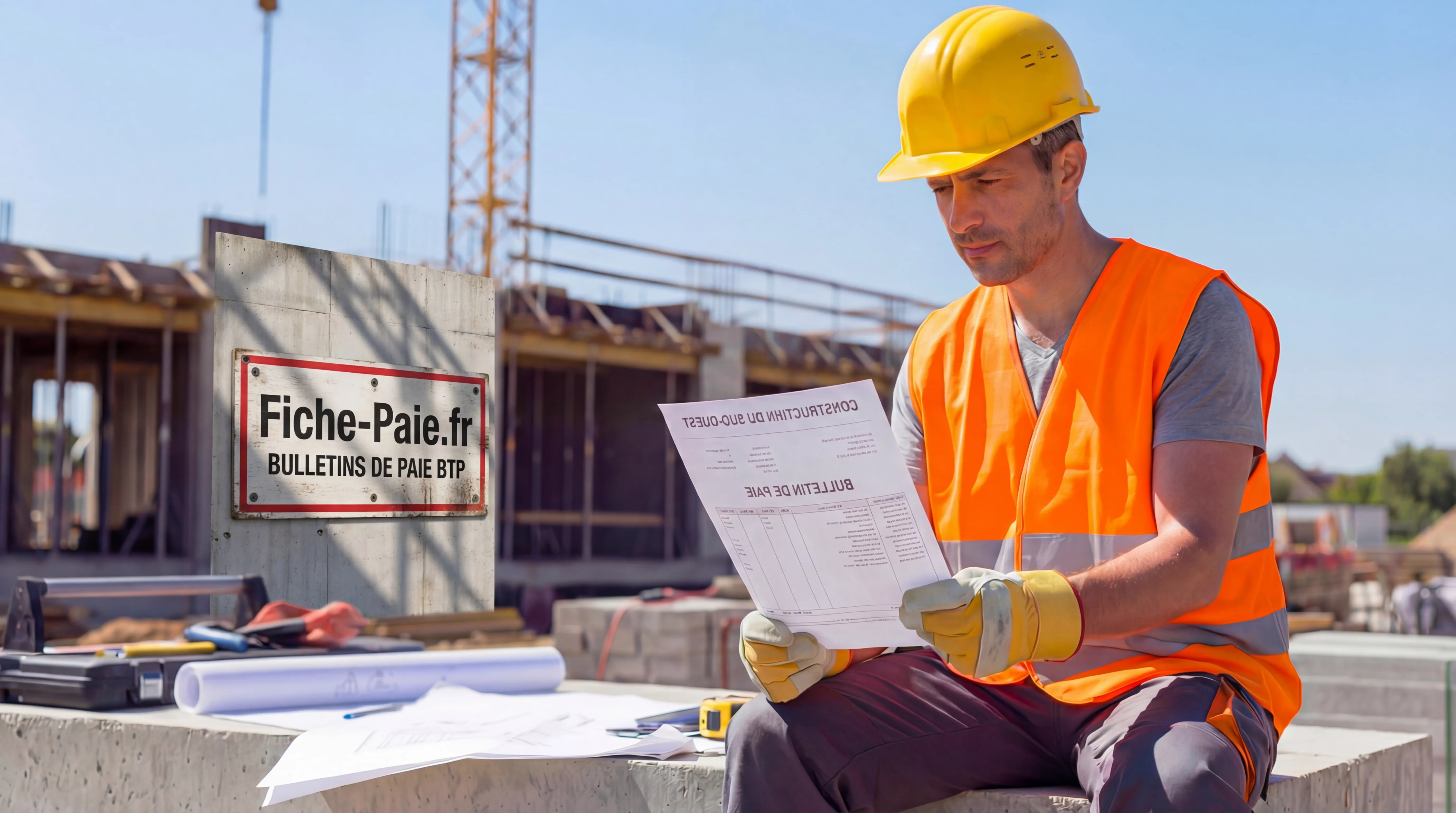 Paie secteur bâtiment 2026 : abattement, indemnités et CIBTP